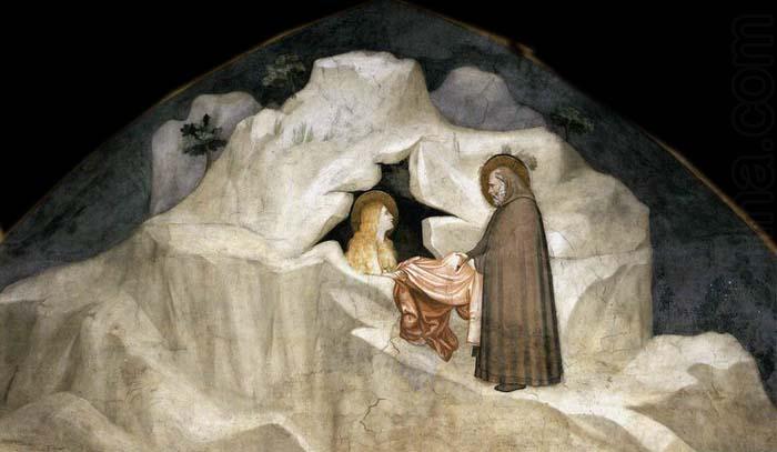 GIOTTO di Bondone The Hermit Zosimus Giving a Cloak to Magdalene china oil painting image